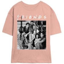 Juniors' Friends Stairs Group Photo Skimmer Graphic Tee Friends