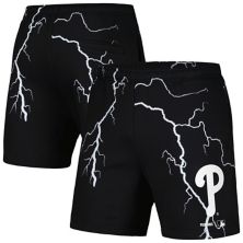 Мужские шорты с молниями PLEASURES Philadelphia Phillies черного цвета Unbranded
