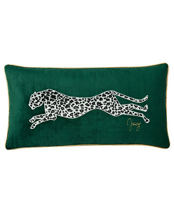 Бархатная декоративная подушка в виде гепарда, 14 x 24 дюйма Juicy Couture