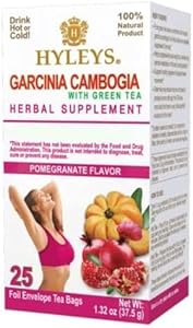 HYLEYS Tea Garcinia Cambogia Green Tea with Pomegranate Flavor - 25 Tea Bags (Чайные пакетики) HYLEYS