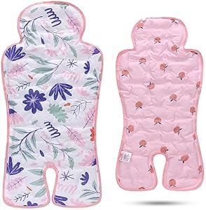 Gel Car Seat Cooler Pad,1 Pack Double Sides-Universal Baby Stroller Ice Cushion Cooler Mat,Summer cooling Seat Liner,Multifunctional Suitable for Baby Dining Chair,Child Safety Seat(Sloth + Leaves) LAT LEE AND TOWN