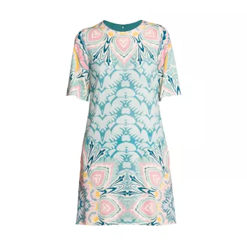 Мини-платье с абстрактным принтом бабочки Etro