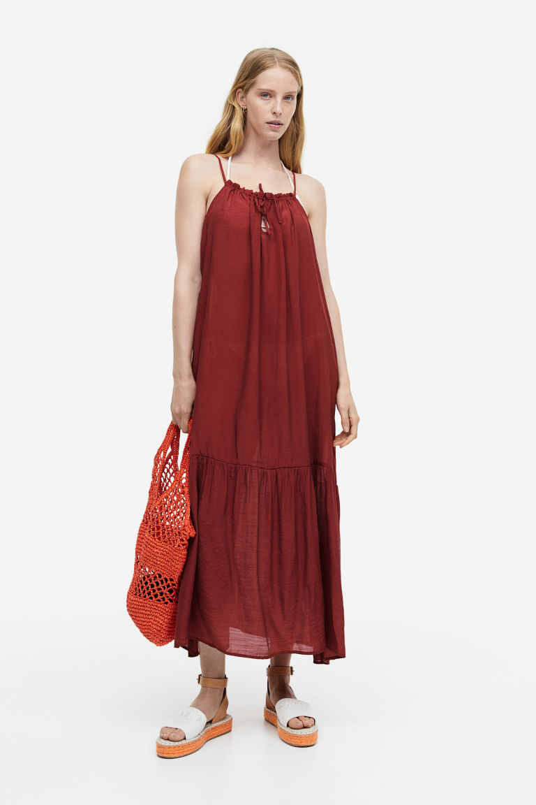 Пляжное поплиновое платье без рукавов H&M