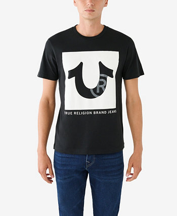 Мужская футболка с короткими рукавами и заклепками True Religion