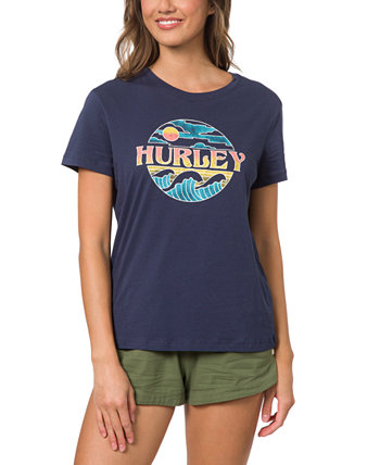 Выстиранная футболка с круглым вырезом для юниоров Hurley