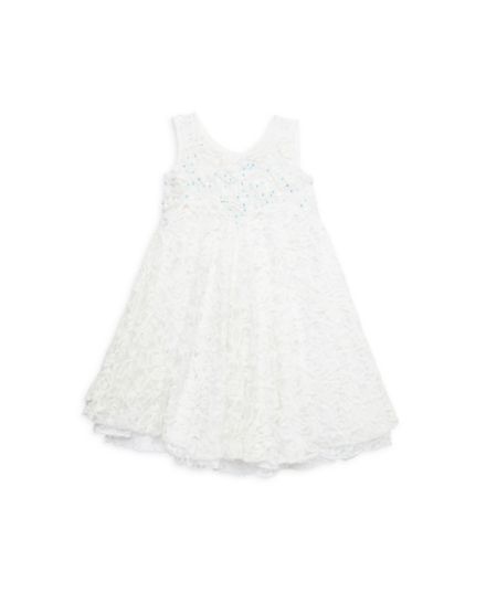 Маленькая девочка&#8217;s &amp; Кружевное платье с пайетками для девочек Ranee's
