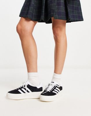 Унисекс кроссовки для повседневной жизни Adidas Originals Gazelle Bold в черном цвете Adidas