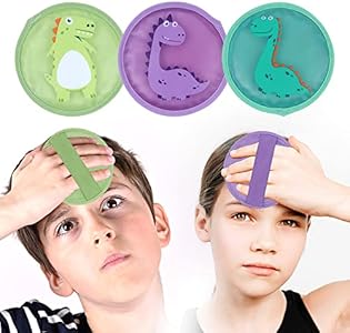 Hilph Kids Ice Packs for Boo Boos, Toddler Dinosaur Ice Pack Reusable Childrens Boo Boo Buddy Hot Cold Gel (Гель) Packs for Kids Injuries, Pain Relief, Bumps & Bruises (3 Packs) Hilph