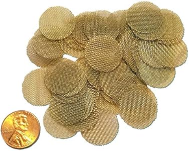 Pipe Filter - Pipe Screen Made in USA Premium Quality Brass for Aeration- 55 Count 3/4 Inch (1.9 cm) (55 Screens-No Tin) YippyGroove