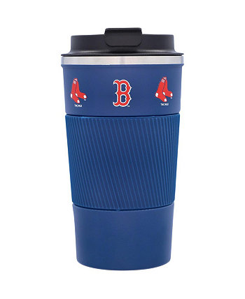 Стакан для кофе Boston Red Sox емкостью 18 унций с силиконовой ручкой Memory Company