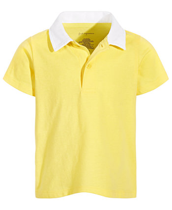 Рубашка поло с контрастным воротником для мальчиков для малышей, созданная для Macy's First Impressions