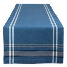 14&#34; х 72&#34; Прямоугольная дорожка для стола сине-белого цвета с французским узором шамбре CC Home Furnishings