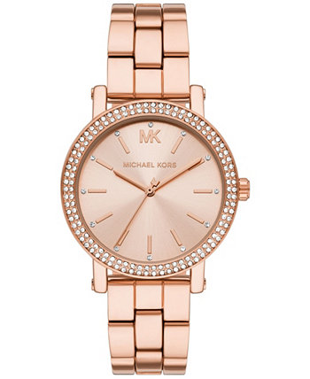 Женские часы Corey с тремя стрелками из сплава цвета розового золота 38 мм Michael Kors