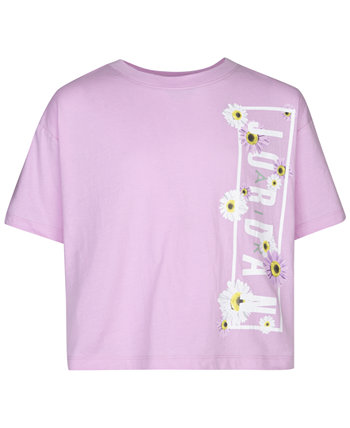 Детская футболка с короткими рукавами и логотипом Big Girls Air Flower Jordan