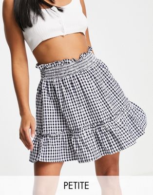 Influence Petite mini skirt in gingham - part of a set Influence Petite