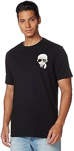 KARL LAGERFELD Men's Classic Karl Character Short Sleeve Crew Neck T-Shirt Karl Lagerfeld