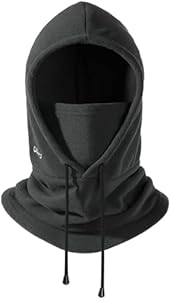 OZERO Balaclava Face Mask: Winter Polar Fleece Hood Ski Mask for Men Women, Convertible Balaclava Face Cover Hat Cap Scarf OZERO