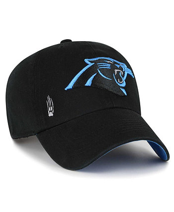 Женская регулируемая шляпа Black Carolina Panthers Confetti Icon Clean Up '47 Brand
