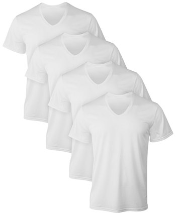 Мужские сетчатые футболки X-Temp® с V-образным вырезом — 4 шт. Hanes