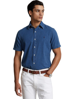 Рубашка классического кроя из жатого хлопка Polo Ralph Lauren