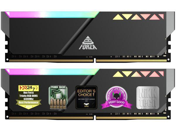 Neo Forza TRINITY RGB DDR5 6400 32 ГБ (2 x 16 ГБ) 288-контактная оперативная память для ПК Модель NMGD516F81-6400FI20 Neo Forza