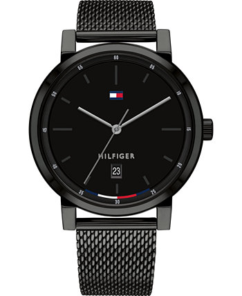 tommy hilfiger men's stainless steel mesh bracelet watch