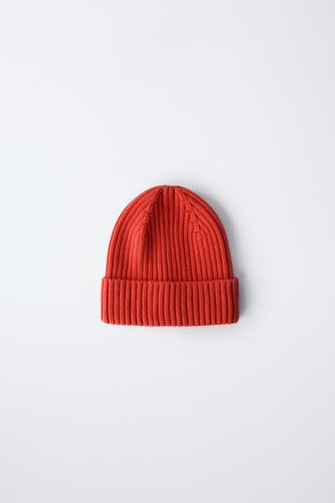 RIBBED KNIT HAT Zara