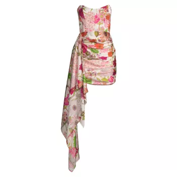 Мини-платье Chasing Dawn с цветочным принтом KATIE MAY