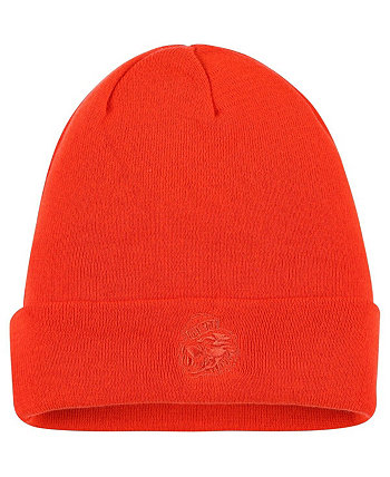 Мужская оранжевая вязаная шапка Oregon State Beavers в тон с манжетами Nike