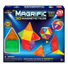 Набор из 28 магнитных плиток Cra-Z-Art Magrific 3D Magnetic Tiles Cra-Z-Art