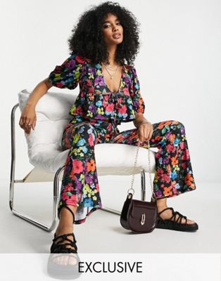 Annorlunda floral print pants in multi - part of a set Annorlunda