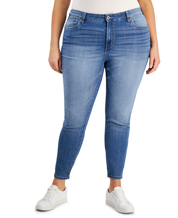 Модные супероблегающие джинсы Dawson со средней посадкой и стрейч-стрейчом большого размера с эффектом бесконечности Celebrity Pink