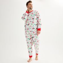 Big & Tall Jammies For Your Families® Doodle Santa Cozy Microfleece Top & Bottom Pajama Set Jammies For Your Families