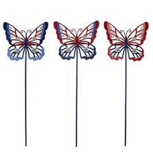 Celebrate Together™ Americana Mini Butterfly Garden Stake 3-piece Set Celebrate Together