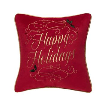 C&F Home Happy Holidays Swirl Christmas Throw Pillow C&F Home