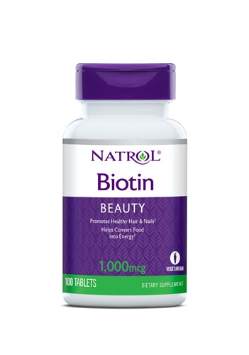 Биотин Красота - 1000 мкг - 100 таблеток - Natrol Natrol
