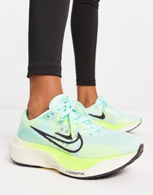 Бирюзовые и белые кроссовки Nike Running Zoom Flyknit 5 Nike