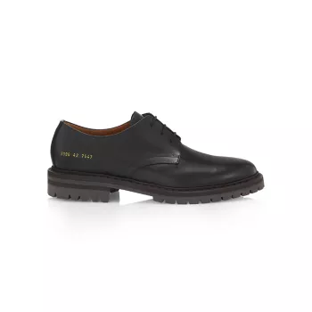 Officers Leather Derbys Common Projects