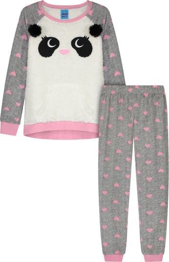 Плюшевая новинка, пижамный комплект из 2 предметов с принтом панды Sleep On It