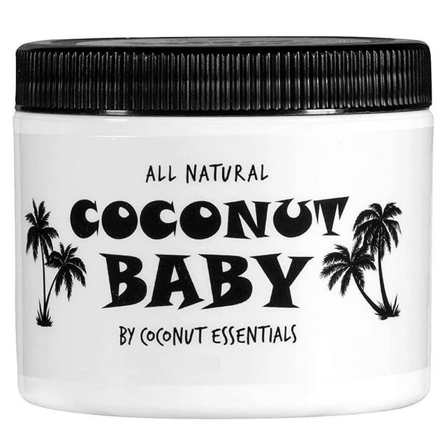 Coconut Baby Oil Organic Moisturizer for Babies Sensitive Dry Skin Red Irritated Cradle Cap 4 fl oz Coconut Baby