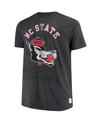 Мужская темно-серая футболка NC State Wolfpack Big and Tall Mock Twist Original Retro Brand