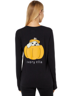 Puppy Pumpkin T-Shirt Ivory Ella