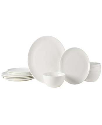 Набор столовой посуды Mirabel Vegan, устойчивый к костной крошке, 12 предметов, сервиз на 4 персоны MIKASA