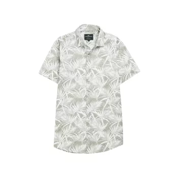 Рубашка с короткими рукавами и принтом пальмовых листьев Montcalm RODD AND GUNN