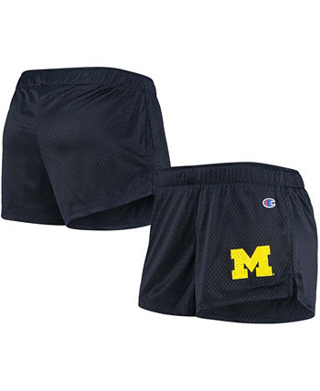 Женские сетчатые шорты Michigan Wolverines темно-синего цвета Champion
