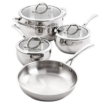 Oster Cocina Derrick 7 Piece Stainless Steel Cookware Set Oster Cocina