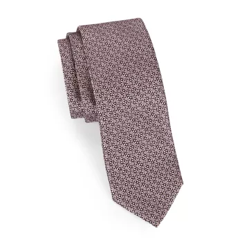 Шелковый галстук с цветочным принтом Zegna