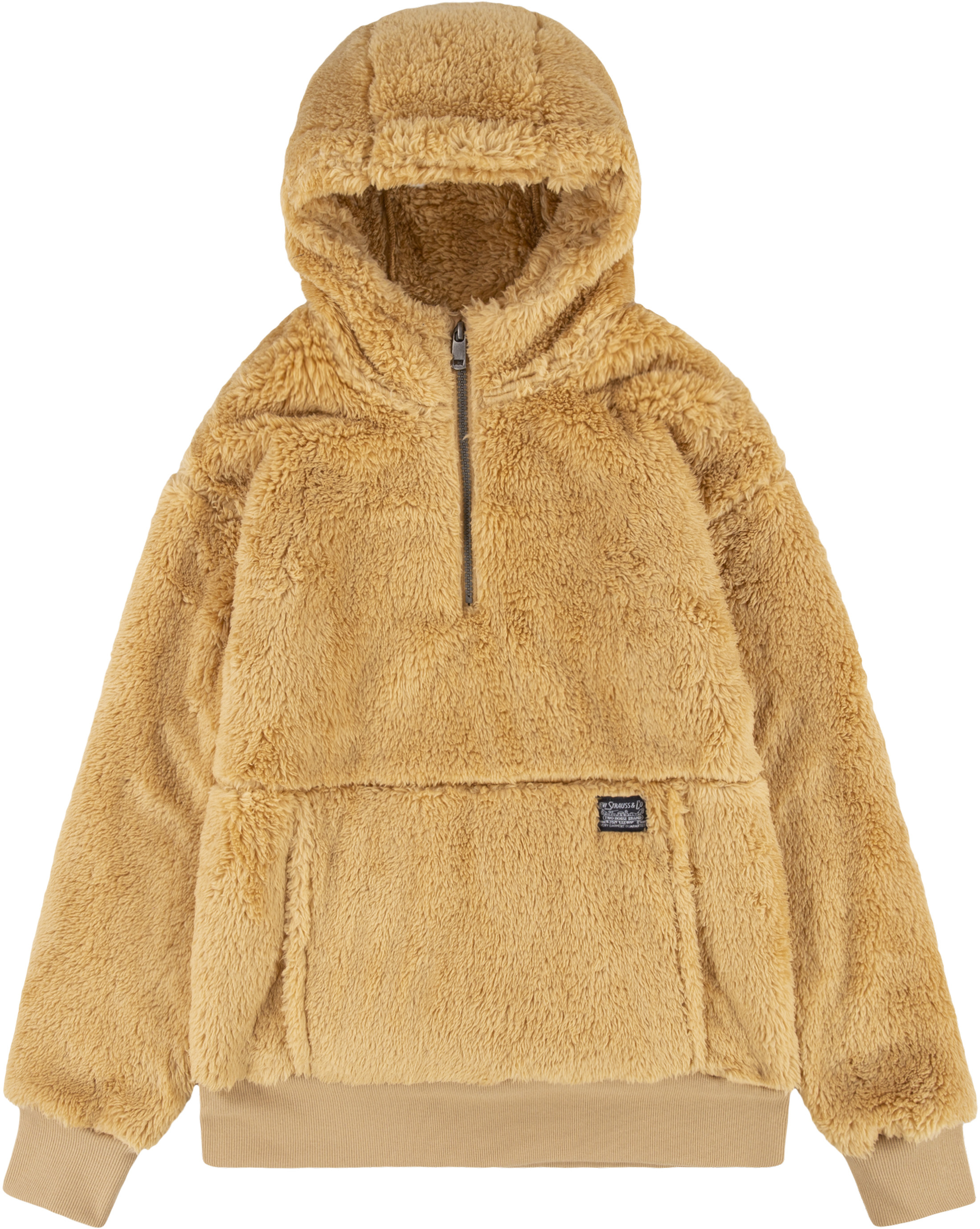 Пуловер с капюшоном Sherpa с молнией 1/4 (для больших детей) Levi's®