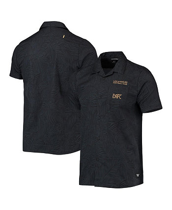 Мужские черные рубашки LAFC с абстрактным рисунком и ладонями на пуговицах The Wild Collective