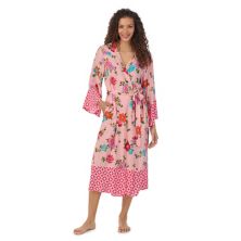 Women's Beauty Sleep Social Woven Midi Robe Beauty Sleep Social